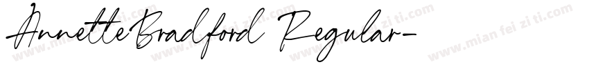 AnnetteBradford Regular字体转换